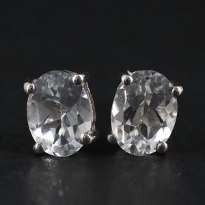 Sterling Silver Crystal Earrings